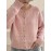 Plus Size, Women's Elegant Solid Color Round Neck Blouse - Loose Fit Long Sleeve Button-Front Jacket, Spring/Autumn Outerwear, Machine Washable Casual to Dressy Swe Coat ( Special Line)