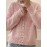 Plus Size, Women's Elegant Solid Color Round Neck Blouse - Loose Fit Long Sleeve Button-Front Jacket, Spring/Autumn Outerwear, Machine Washable Casual to Dressy Swe Coat ( Special Line)