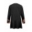 Plus Size - Women'S Plus Size Bohemian Floral Print Cardigan - Lightweight Open Front Long Sleeve Sweater Coat, Soft Machine-Washable Black & White Layering Jacket with Boat Neck, Elegant Casual Spring/Fall Outerwear for Women
