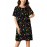 Women'S 3D Printing Christmas Snowman Golden Fireworks Print Sleeveless Dress | Peplum Style with Pockets, Bandeau Collar, Perfect for All Seasons