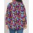 Plus Size Women'S Oversized Long Sleeve Shirt with 3D Bone & Paw Print | Soft Casual All-Season Blouse, Plush Pet Lover Outfit, Button Front Closure, Relaxed Fit, Hand Wash Dry Clean, Vibrant Colors, Longline Design, Soft Fabric for Layering