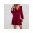 Women's Elegant Vintage Luxury Deep V-Neck Wedding Dress - Waist-Cinching A-Line Evening Gown with Long Sleeves, Tailored Fall/Winter Formal Party Gala Attire, V-Neck A-Line Dress (Machine Washable)